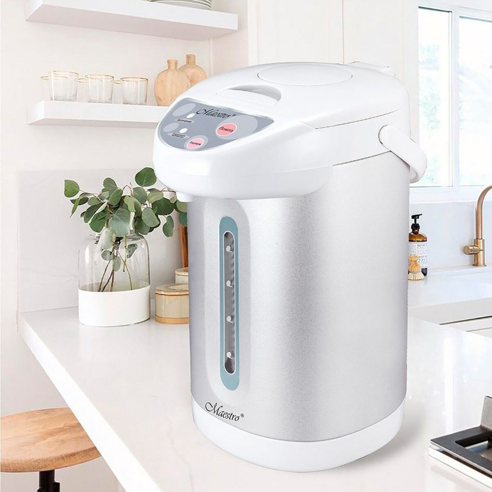 Wasserkocher Feel Maestro MR-084 Weiß Grau Edelstahl Kunststoff 750 W 4,5 L