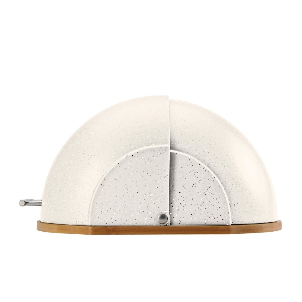 Brotkorb Feel Maestro MR-1678 Beige Silberfarben Holz Kunststoff 1 Stücke 27,5 x 21 x 37,5 cm