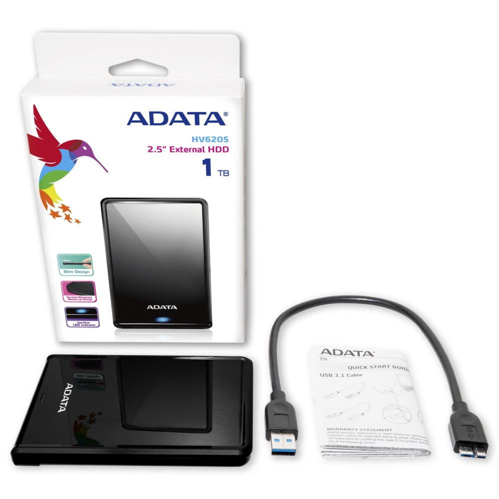 Externe Festplatte Adata HV620S Schwarz 1 TB