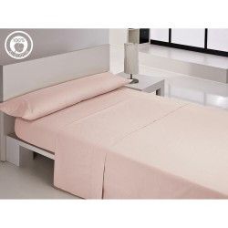 Jeu de draps Hosteline IRIS PREMIUM Rose Lit ½ persones