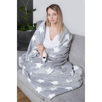 Couverture Chauffante N'oveen EB651 180 x 130 cm Gris Etoiles