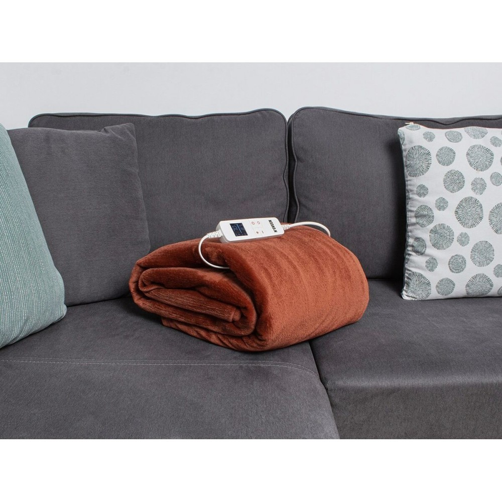 Couverture Chauffante N'oveen EB655 180 x 130 cm Marron Bronze
