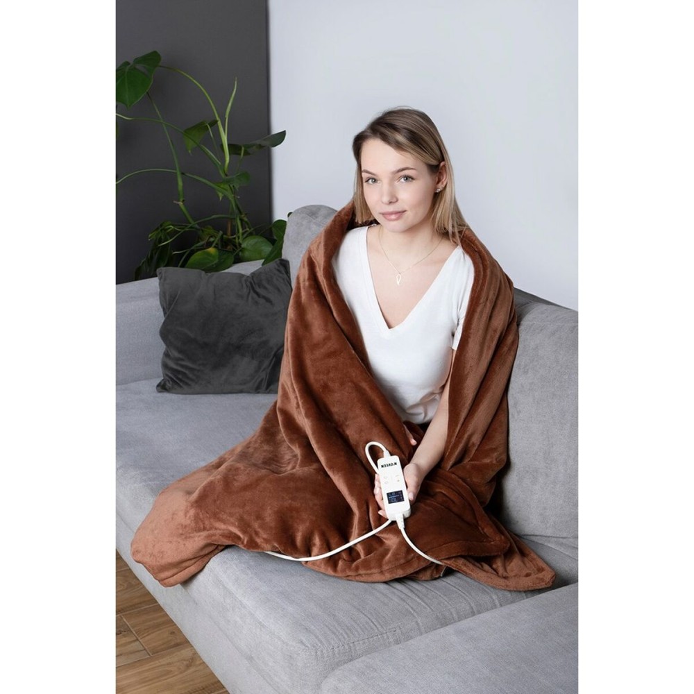 Couverture Chauffante N'oveen EB655 180 x 130 cm Marron Bronze