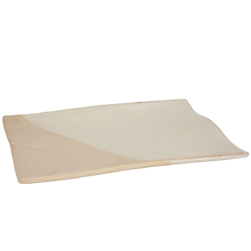 Centre de Table Romimex Blanc Beige 32 x 5 x 24 cm Rectangulaire