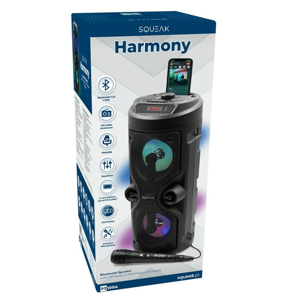 Haut-parleurs bluetooth portables SQUEAK SQ1004 Noir 40 W
