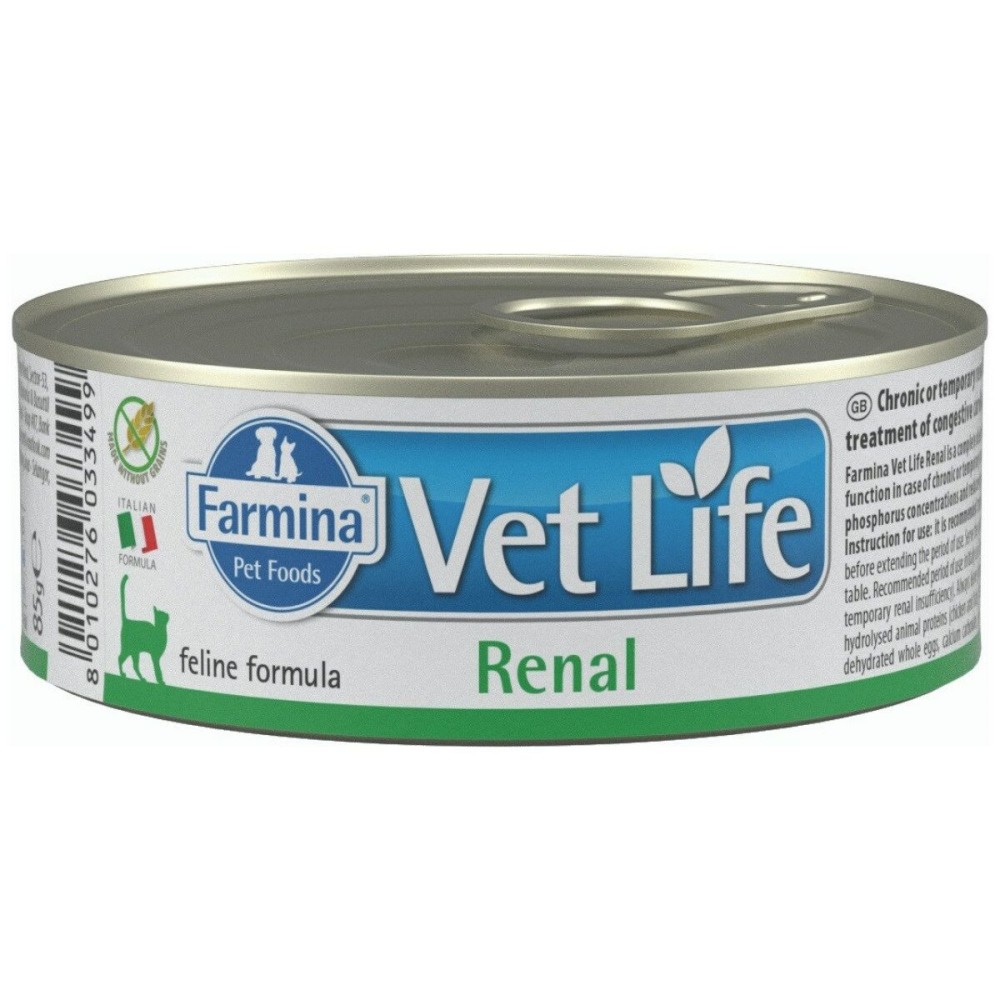 Aliments pour chat Farmina Vet Life Diet Renal Poulet Pommes de terre 85 g