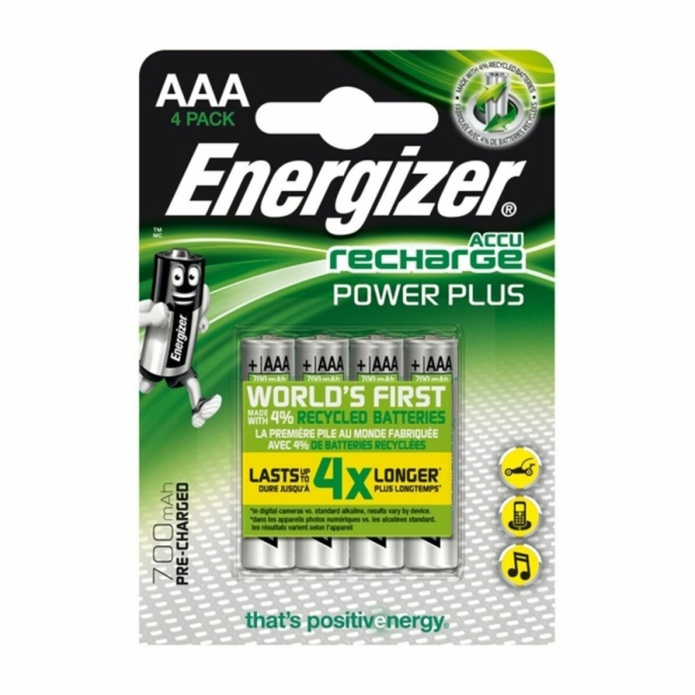 Akkus Energizer AAA-HR03 700 mAh 1,2 V AAA HR03 (4 Stück)