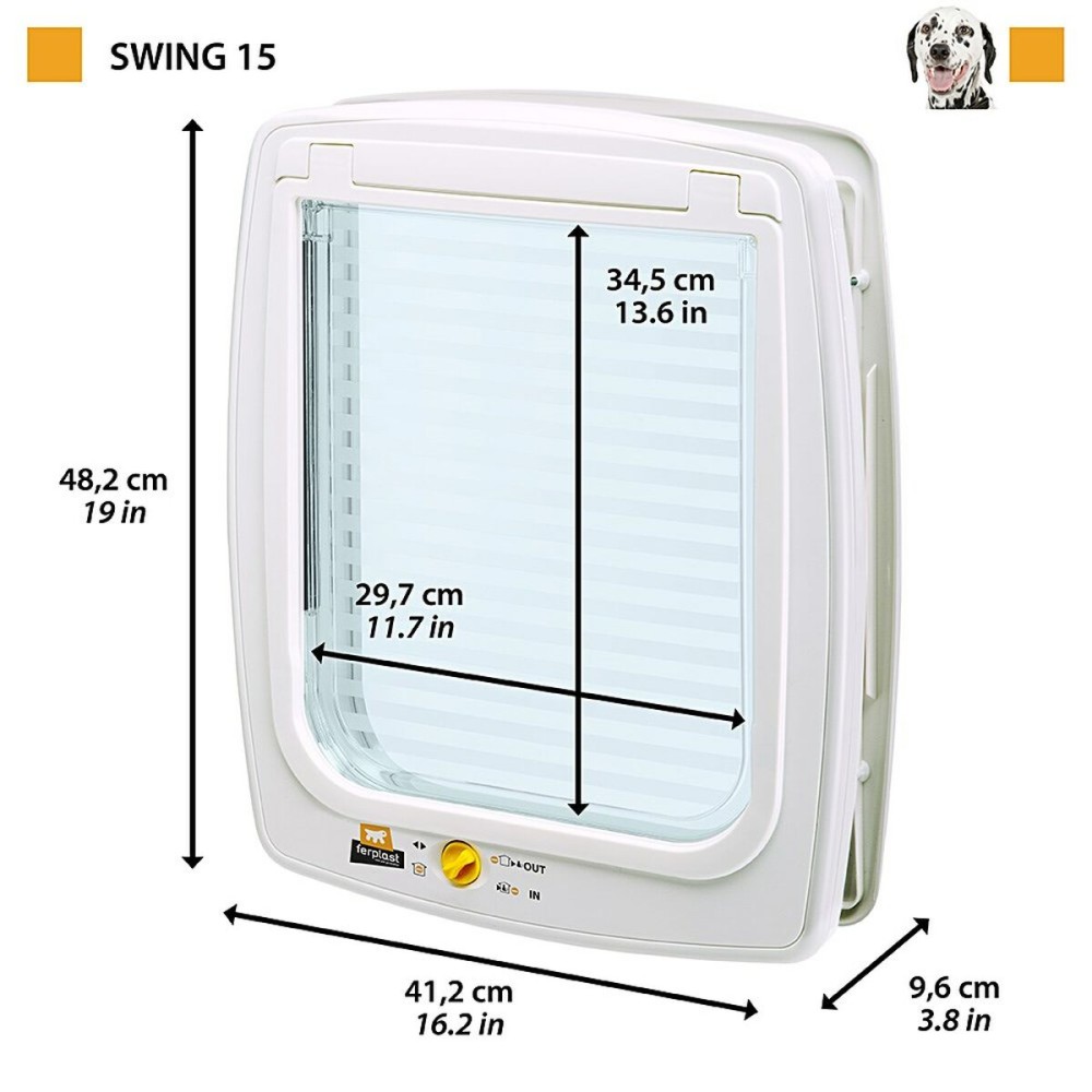 Chatière Ferplast Swing 15 Blanc Plastique