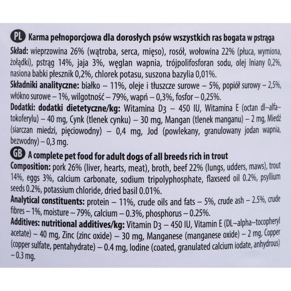 Wet food Dolina Noteci Premium Fish 400 g