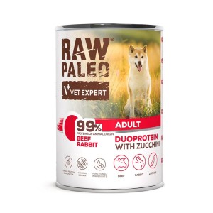 Wet food VETEXPERT RAW PALEO Beef 400 g