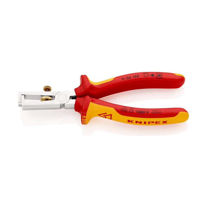 Pinces à dénuder les fils Knipex 11 06 160 57 x 19 x 160 mm Pinces à dénuder