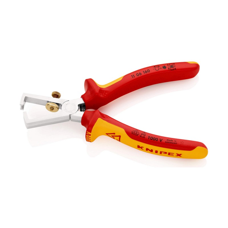 Pinces à dénuder les fils Knipex 11 06 160 57 x 19 x 160 mm Pinces à dénuder