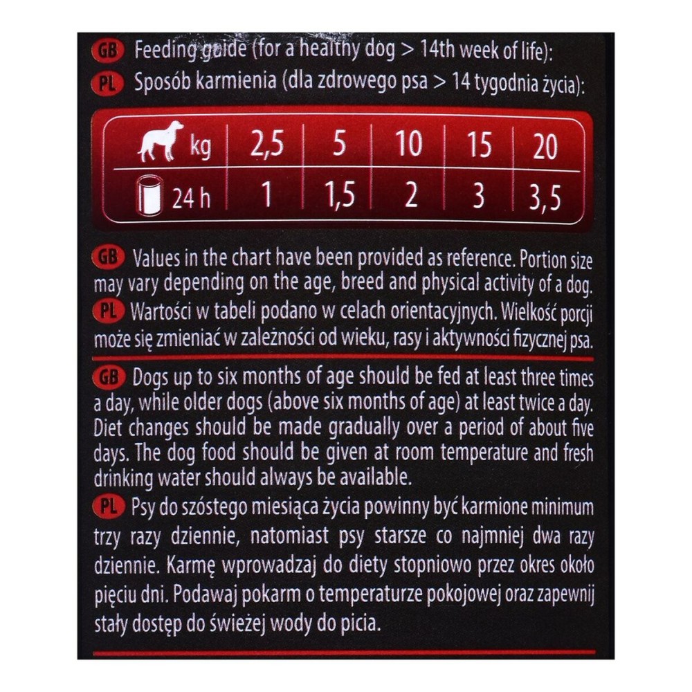 Wet food Dolina Noteci Piper Junior beef Veal Carrot 400 g