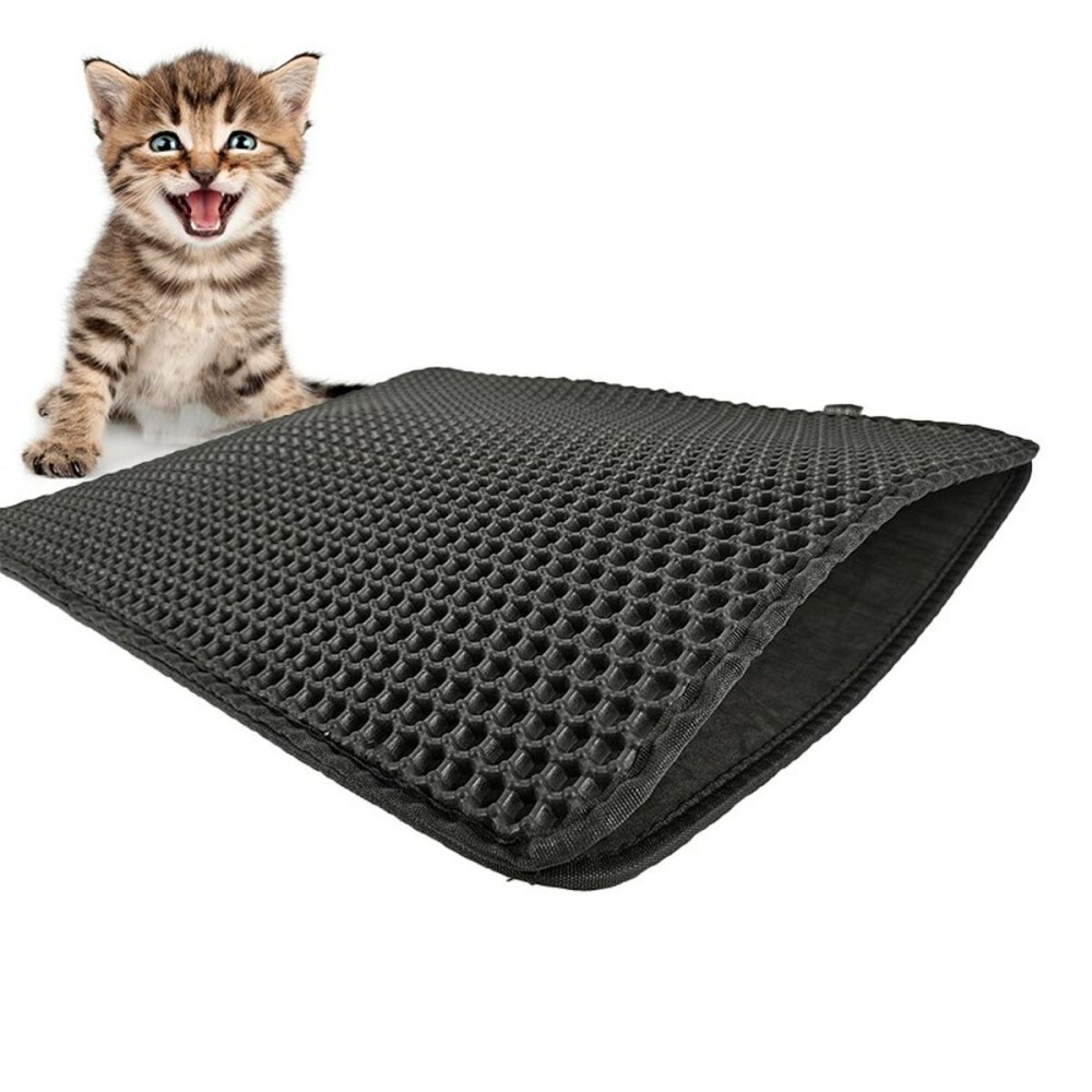 Cat Litter Tray Mat Diamentiq Black EVA (1 Piece)
