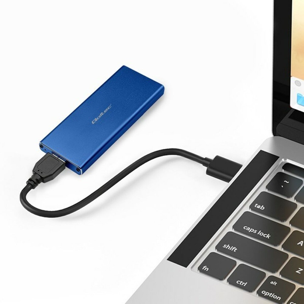 External Box Qoltec 51832 Blue