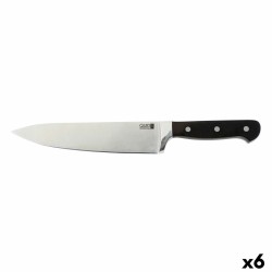 Chef Messer Quid Professional Inox Chef Black Schwarz Metall 20 cm (Pack 6x)