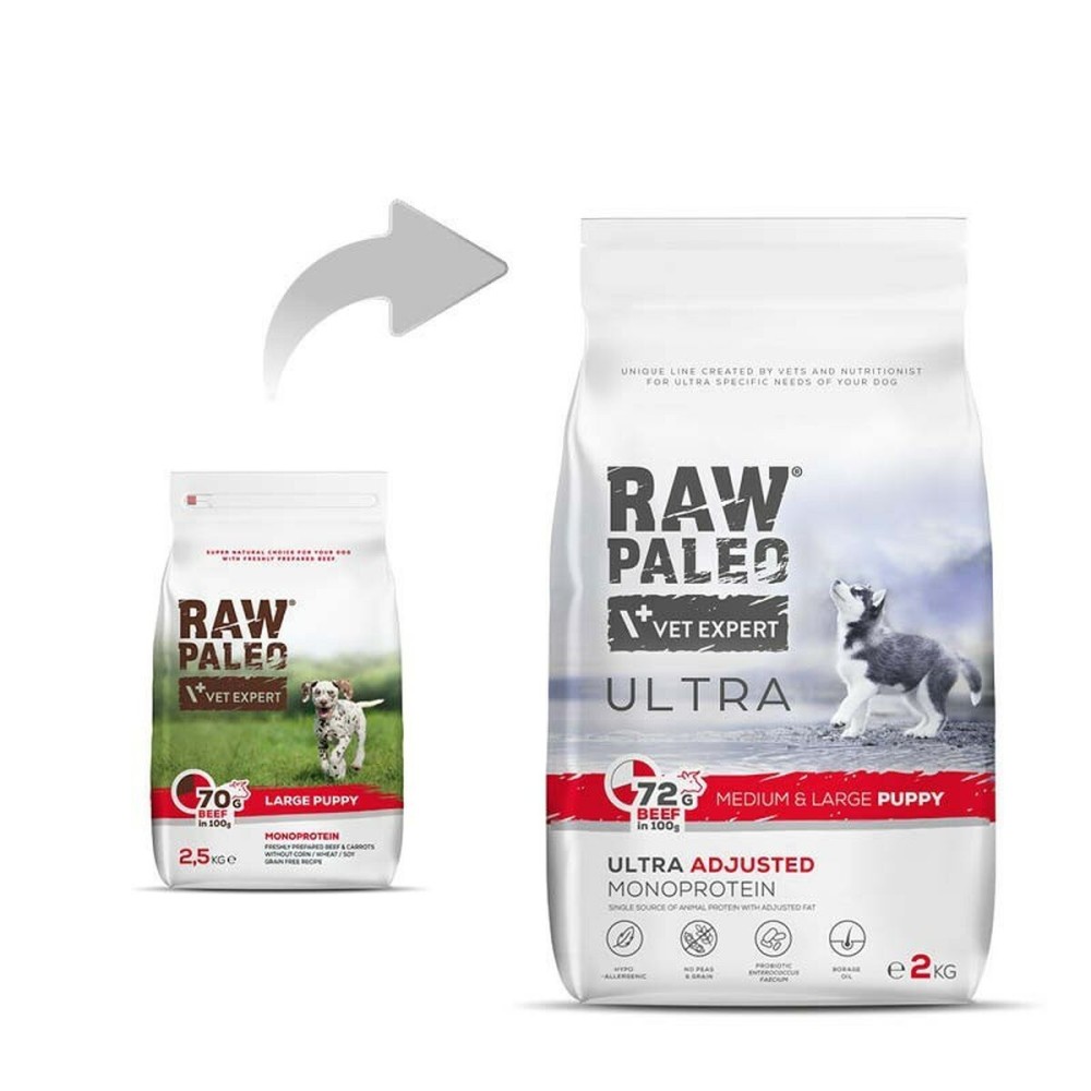 Fodder VETEXPERT RAW PALEO Veal 2 Kg