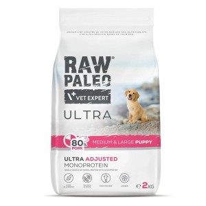 Fodder VETEXPERT RAW PALEO Ultra Pork Medium & Large Puppy Pig 2 Kg