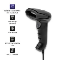Lecteur de Codes Barres Qoltec 50868