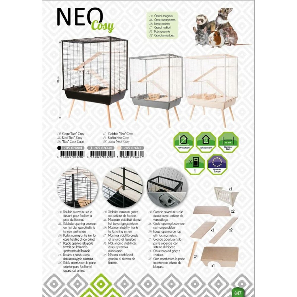 Cage Zolux 78 cm Wood Metal/Plastic (1 Piece)