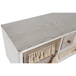 Buffet DKD Home Decor Sapin Coton Blanc (120 x 35 x 80 cm)