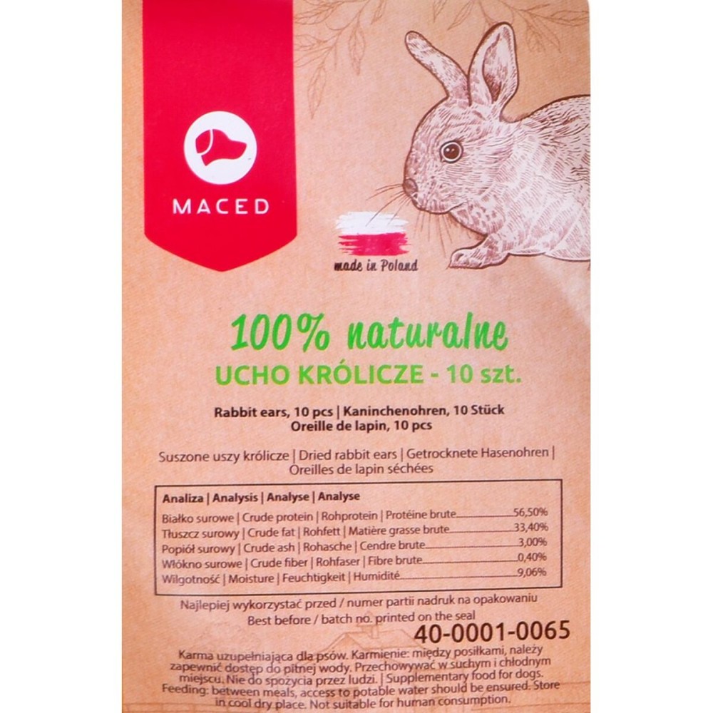 Dog Snack Maced Orejas 300 g