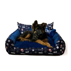 Haustierbettchen GO GIFT XXL Granatrot 110 x 12 x 90 cm