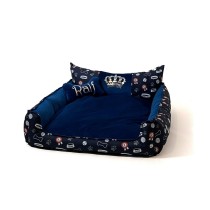 Haustierbettchen GO GIFT XXL Granatrot 110 x 12 x 90 cm