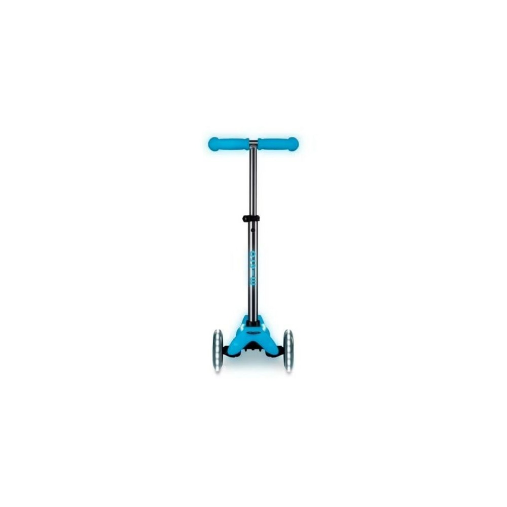 Scooter Micro Deluxe Glow LED Plus Green Grey Turquoise Silver