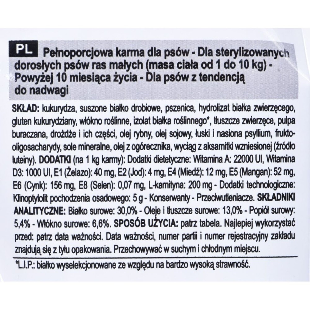 Nourriture Royal Canin Mini Sterilised Adulte Poulet 3 Kg