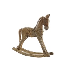 Figurine Décorative DKD Home Decor Balancelle Cheval Marron 61 x 15 x 63 cm