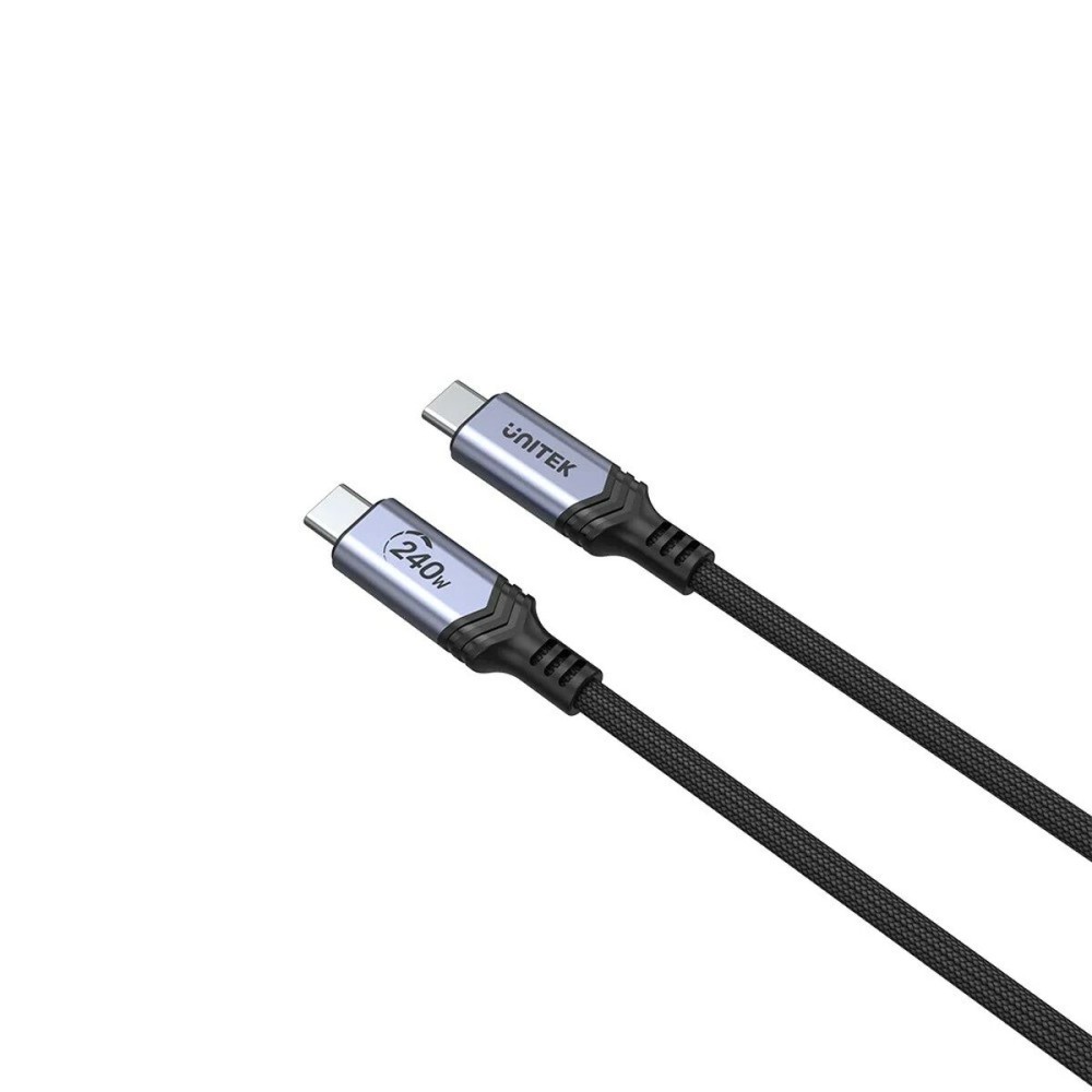 Câble USB C Unitek C14110GY-2M Noir 2 m