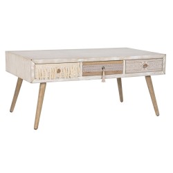 Table Basse DKD Home Decor Sapin Coton (110 x 60 x 50 cm)