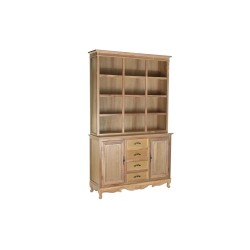 Larder DKD Home Decor Natural 124,5 x 39 x 201,8 cm Fir Aluminium MDF Wood