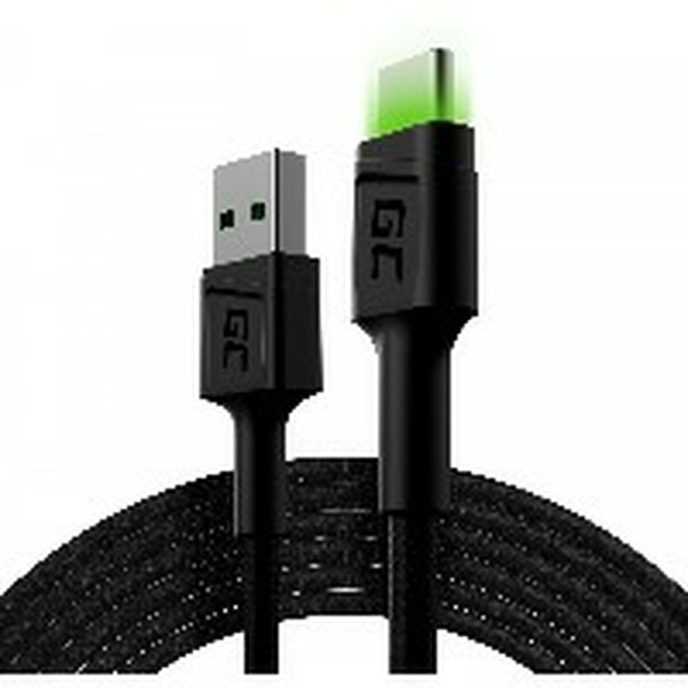 USB Cable Green Cell KABGC13 Black Green 2 m