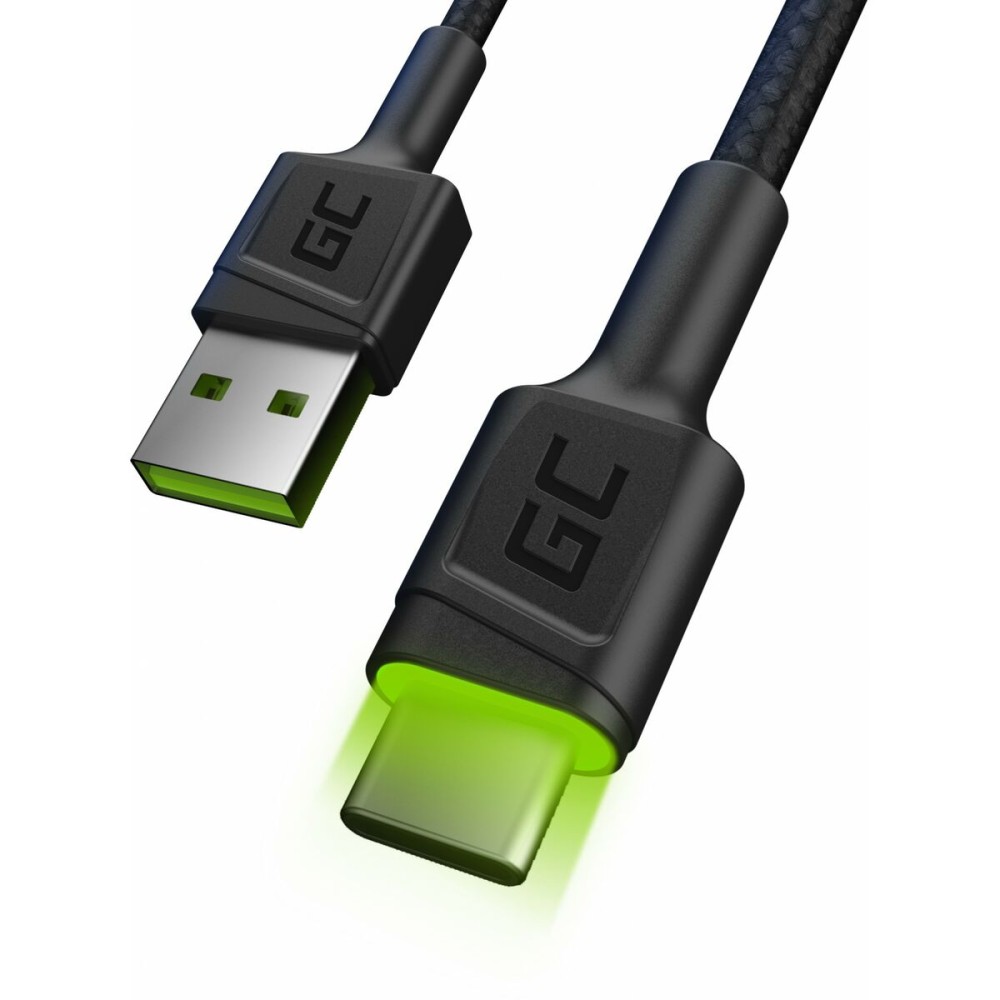 USB Cable Green Cell KABGC13 Black Green 2 m