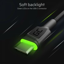 USB Cable Green Cell KABGC13 Black Green 2 m