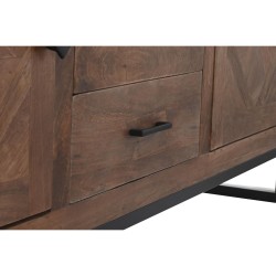 Displayständer DKD Home Decor Braun Teakholz Metall (160 x 40 x 175 cm)