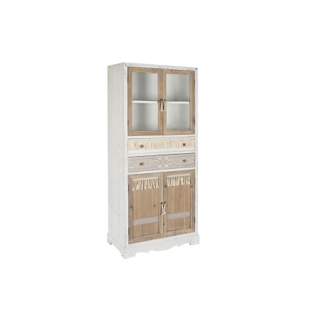 Schrank DKD Home Decor Weiß natürlich Kristall Tanne 86 x 40 x 180 cm 80 x 42 x 180 cm