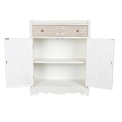 Schrank DKD Home Decor Weiß natürlich Kristall Tanne 86 x 40 x 180 cm 80 x 42 x 180 cm