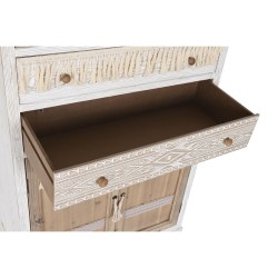 Schrank DKD Home Decor Weiß natürlich Kristall Tanne 86 x 40 x 180 cm 80 x 42 x 180 cm