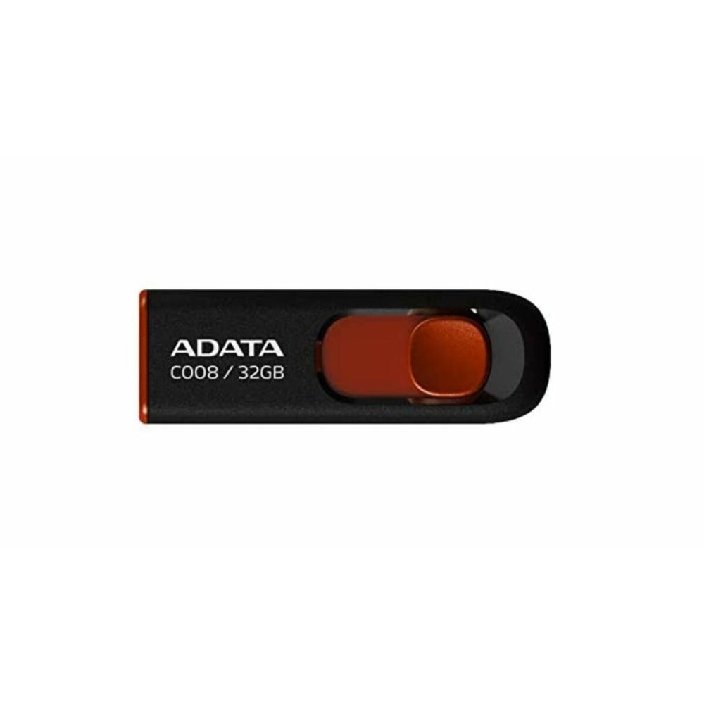 USB Pendrive Adata AC008-32G-RKD 32 GB Schwarz/Rot