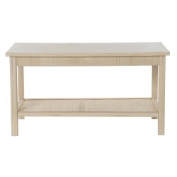 Table Basse DKD Home Decor 90 x 50 x 46 cm Naturel Aluminium Bois MDF