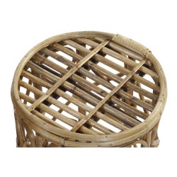 Set of 3 tables DKD Home Decor 39 x 39 x 41 cm Natural wicker