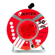 Extension Lead Vertex PB50METAL Black Silver 50 m