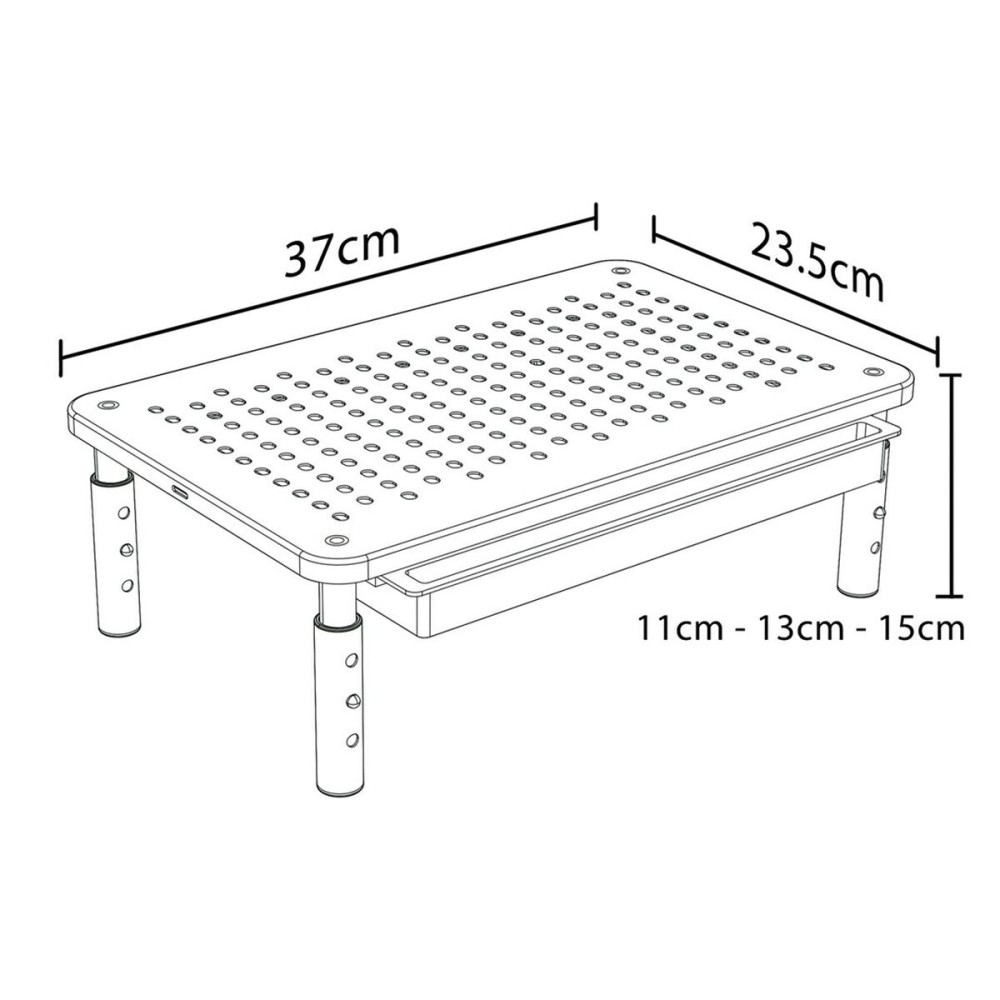Screen Table Support MacLean MC-946 13" 13"-32" 37 x 23,5 x 14 cm