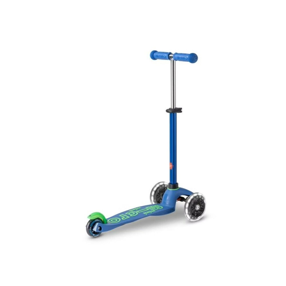 Scooter Micro Mini DELUXE LED Crystal Blue Blue