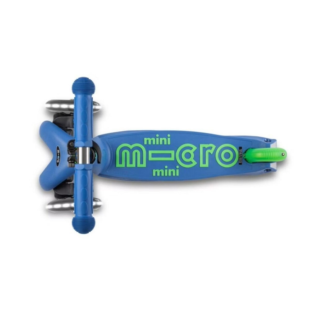 Scooter Micro Mini DELUXE LED Crystal Blue Blue