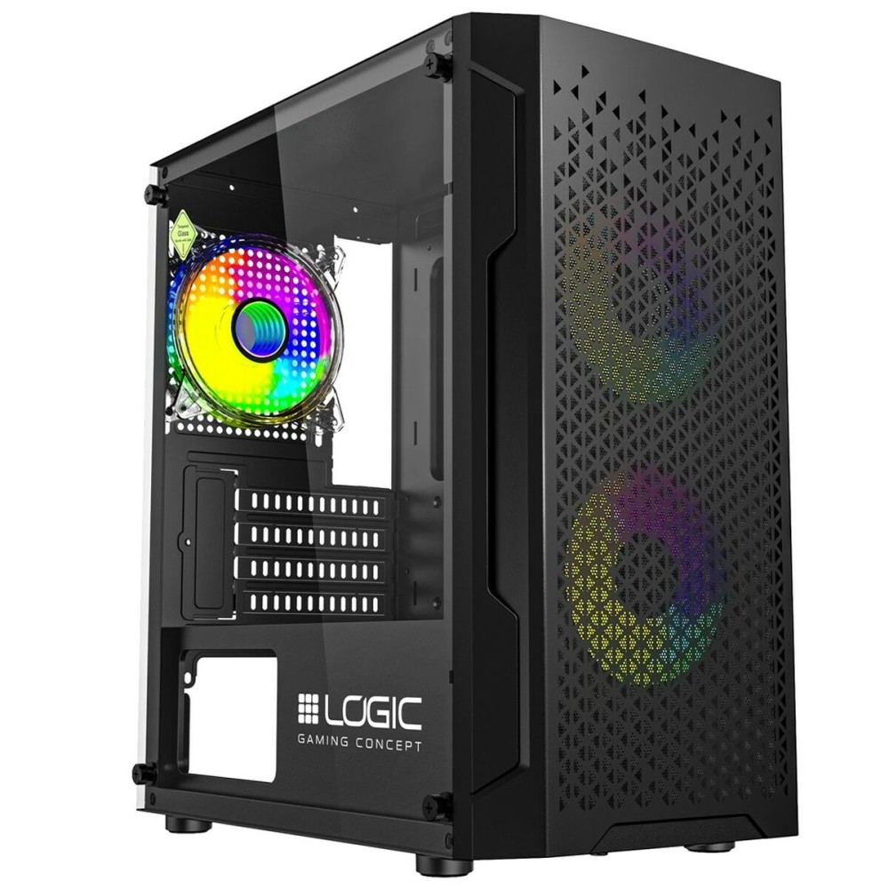 ATX Semi-Tower Gehäuse Logic AM-ARAMIS-10-0000000-0002 Schwarz
