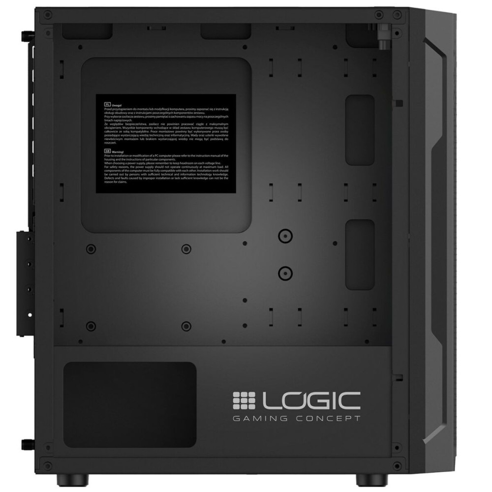 ATX Semi-Tower Gehäuse Logic AM-ARAMIS-10-0000000-0002 Schwarz